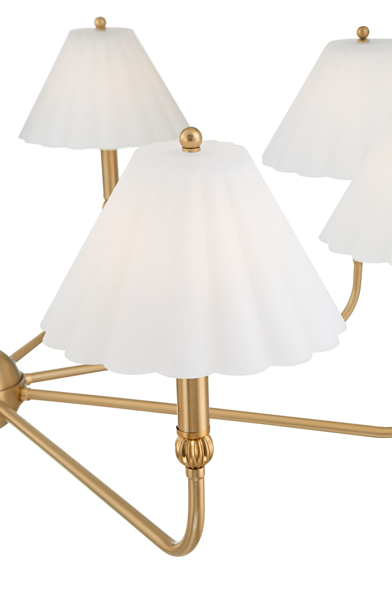 Image 4 Possini Euro Josephine 42" Wide Soft Gold and Glass 8-Light Chandelier more views