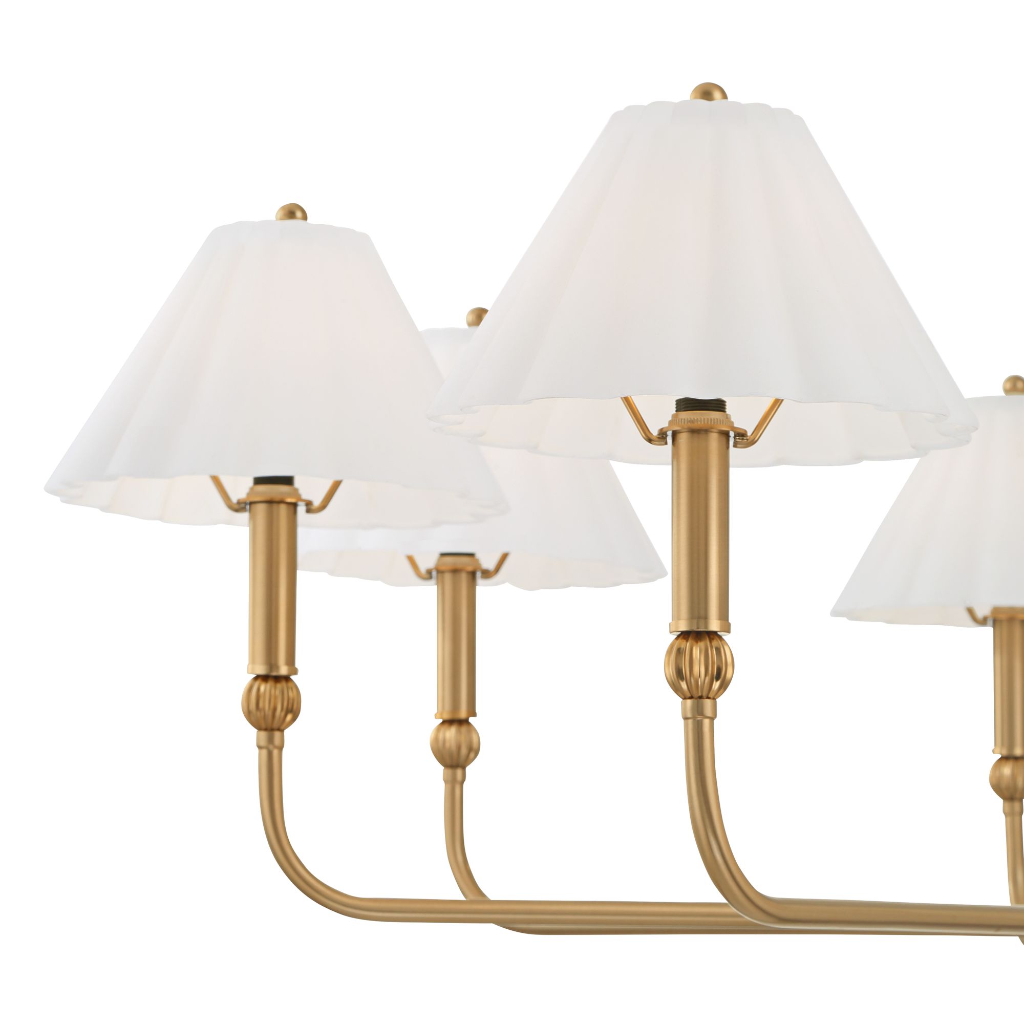 Image 5 Possini Euro Josephine 42" Wide Soft Gold and Glass 8-Light Chandelier more views