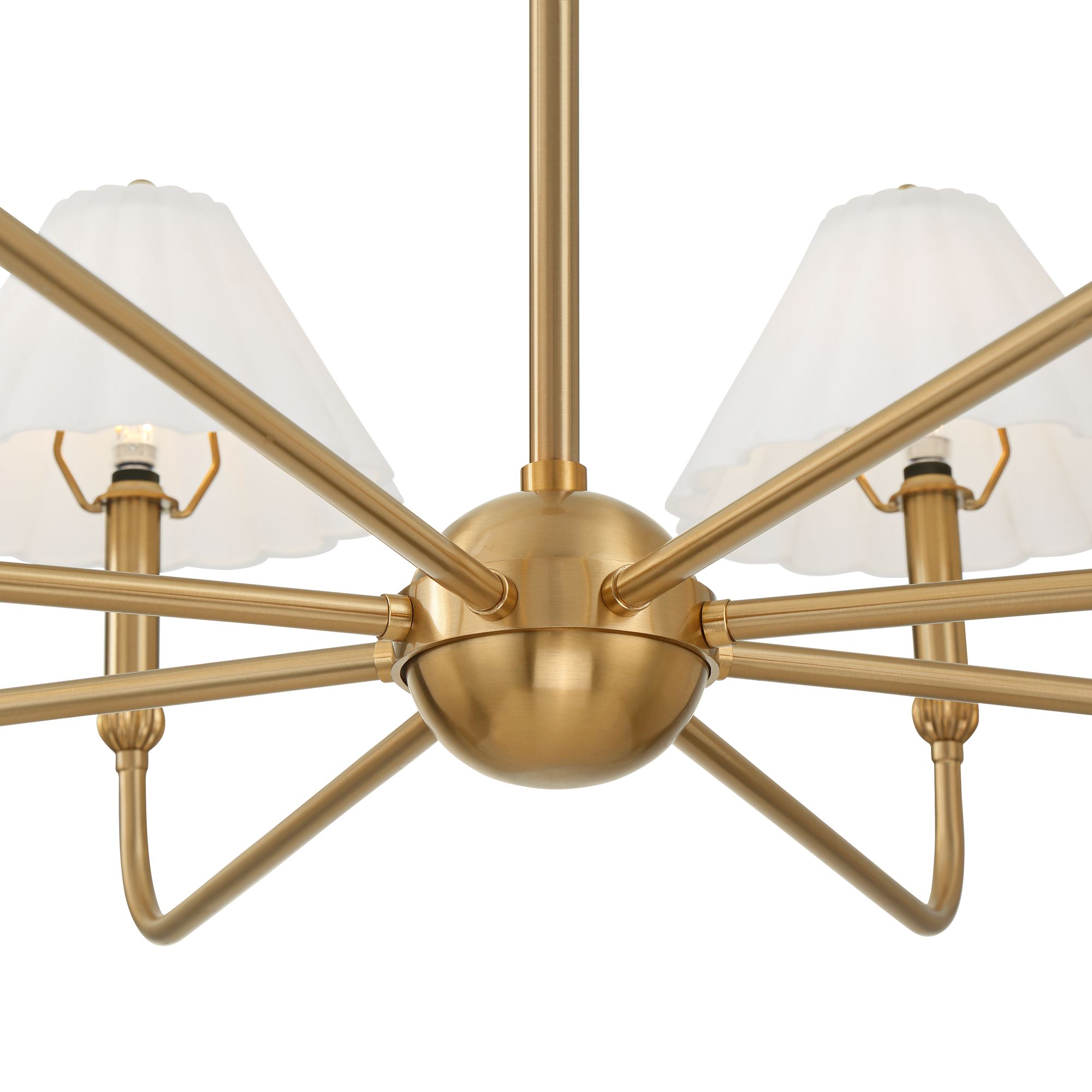 Image 7 Possini Euro Josephine 42" Wide Soft Gold and Glass 8-Light Chandelier more views