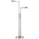 Possini Euro Journey Satin Nickel Swing Arm LED Floor Lamp