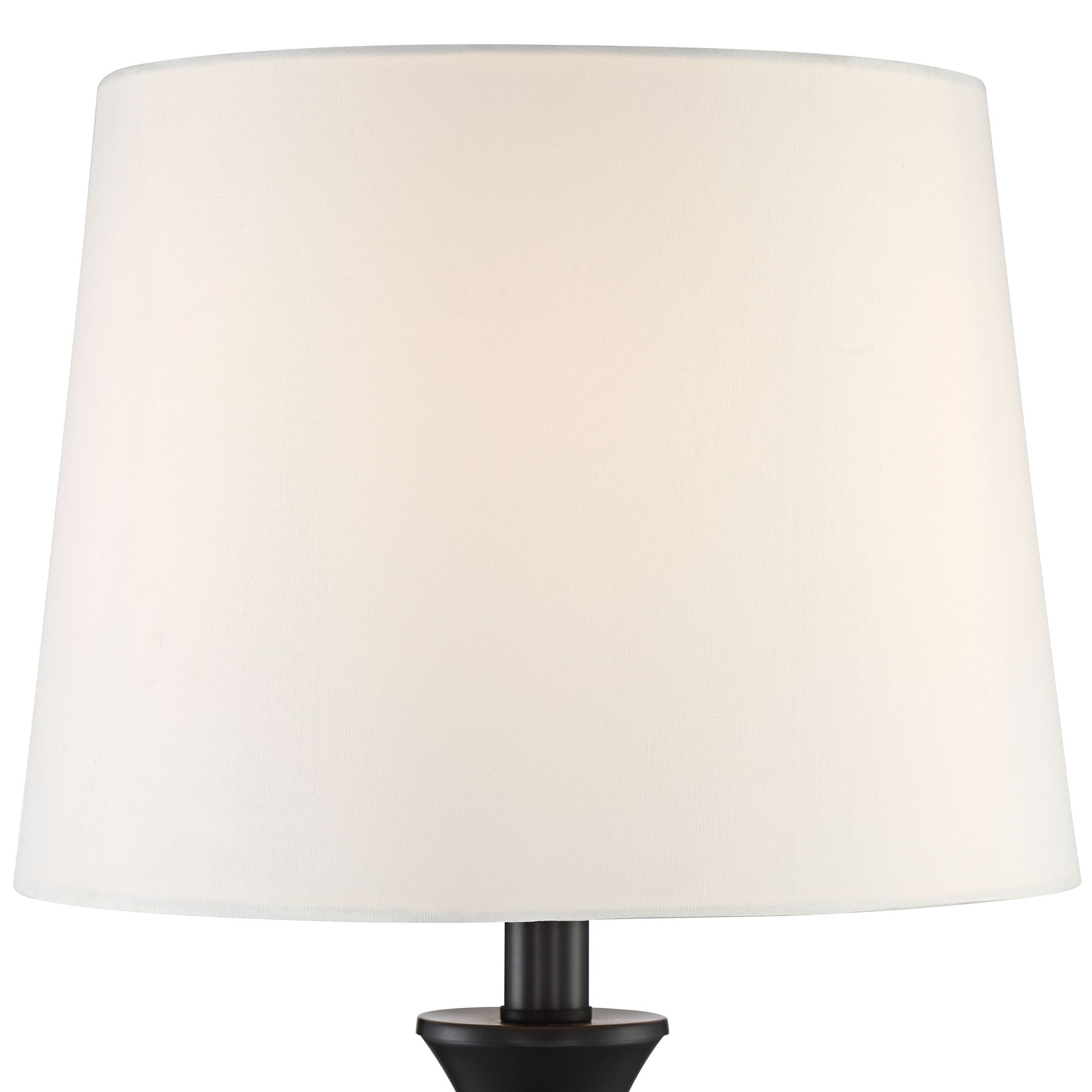 Image 3 Possini Euro Joyce 24" Black Metal Accent Table Lamps Set of 2 more views