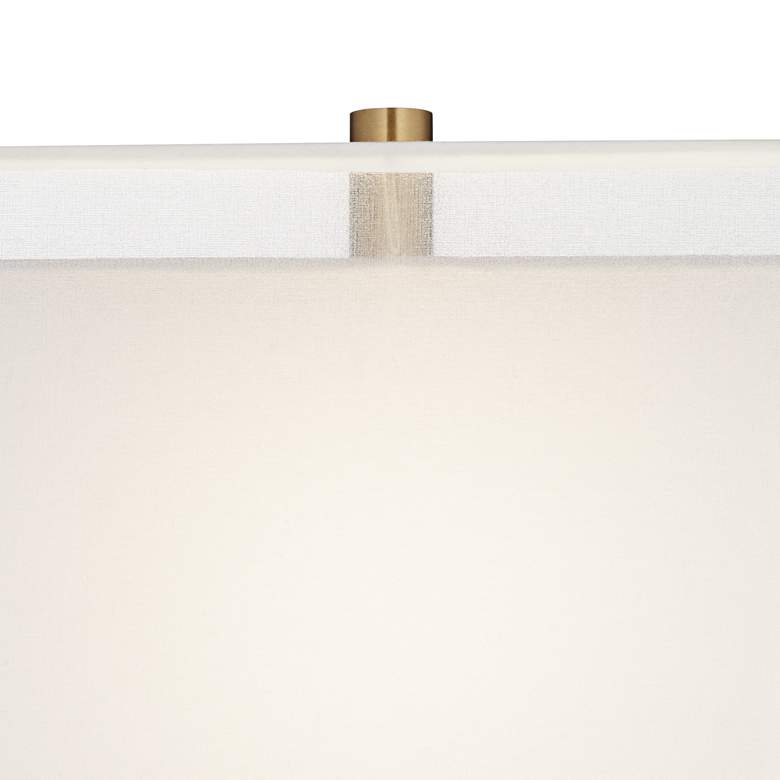 Image 3 Possini Euro Jules 30 1/2" Faux Marble Double Shade Modern Table Lamp more views
