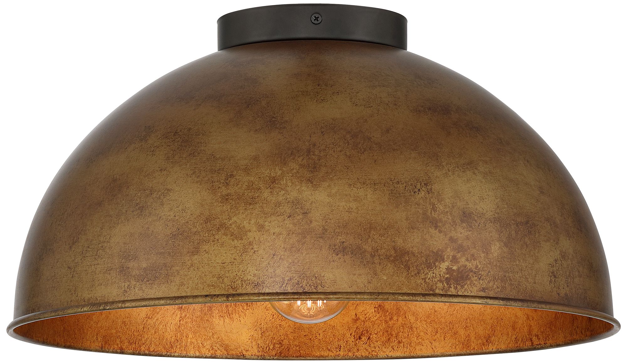 Image 2 Possini Euro Julian 16 1/4" Wide Rustic Bronze 3-Light Ceiling Light