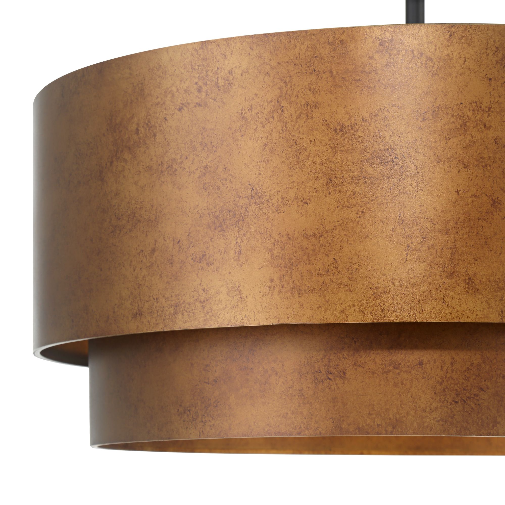 Image 5 Possini Euro Julian 22" Rustic Bronze Metal Drum 4-Light Ceiling Light more views