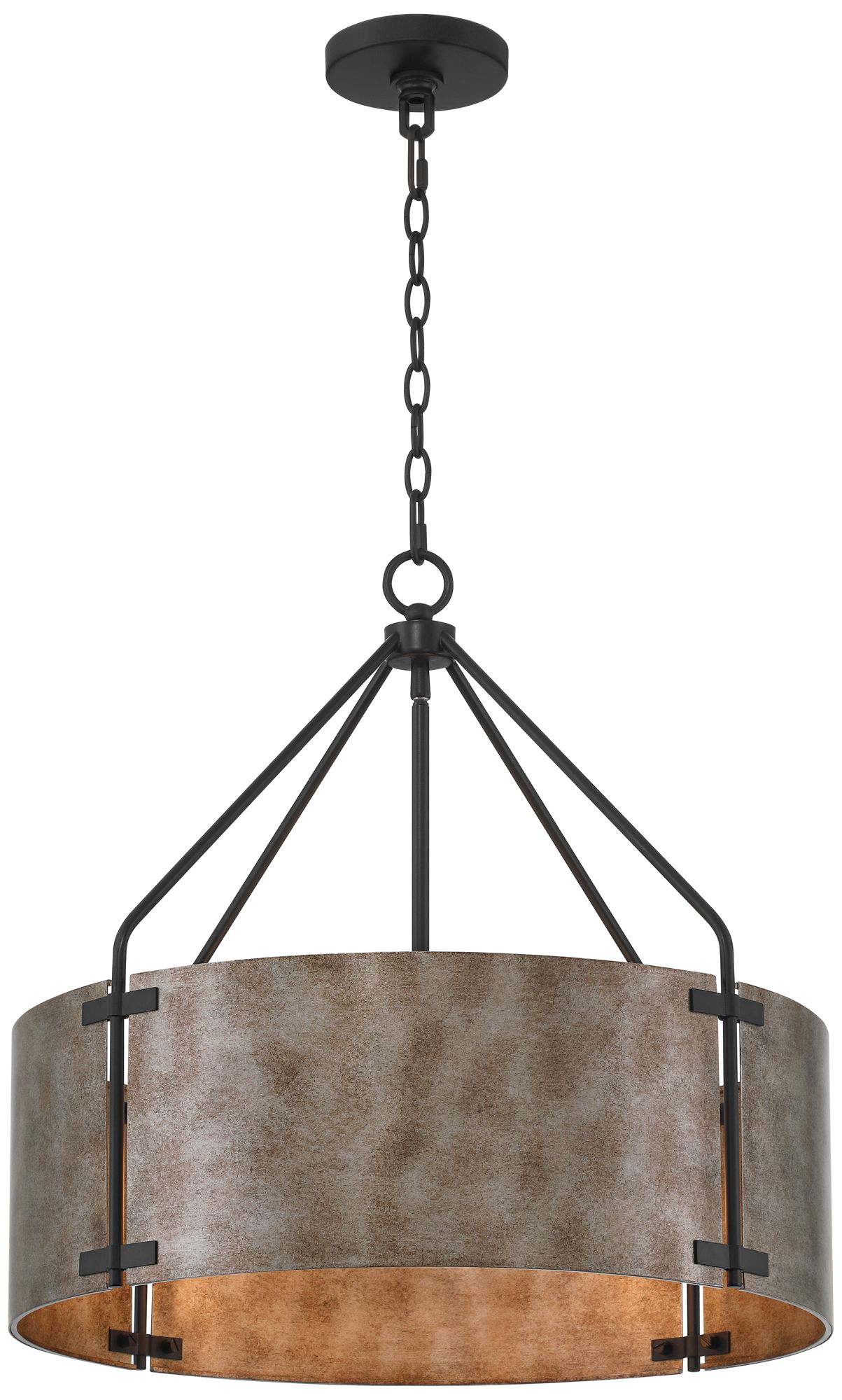 Watch A Video About the Possini Euro Julian 22 Wide Rustic Silver Metal Drum Pendant Light