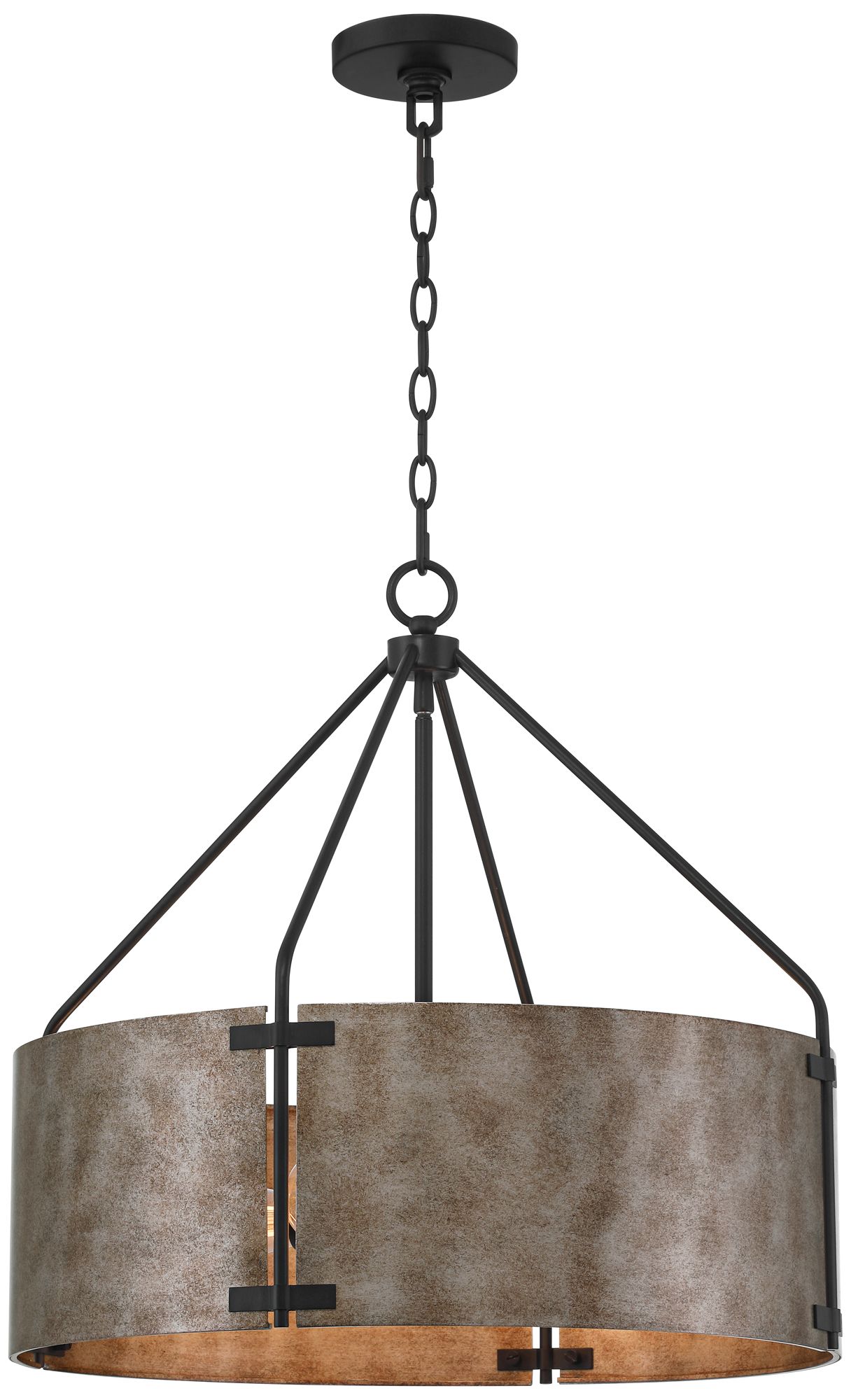 Watch A Video About the Possini Euro Julian 22 Wide Rustic Silver Metal Drum Pendant Light