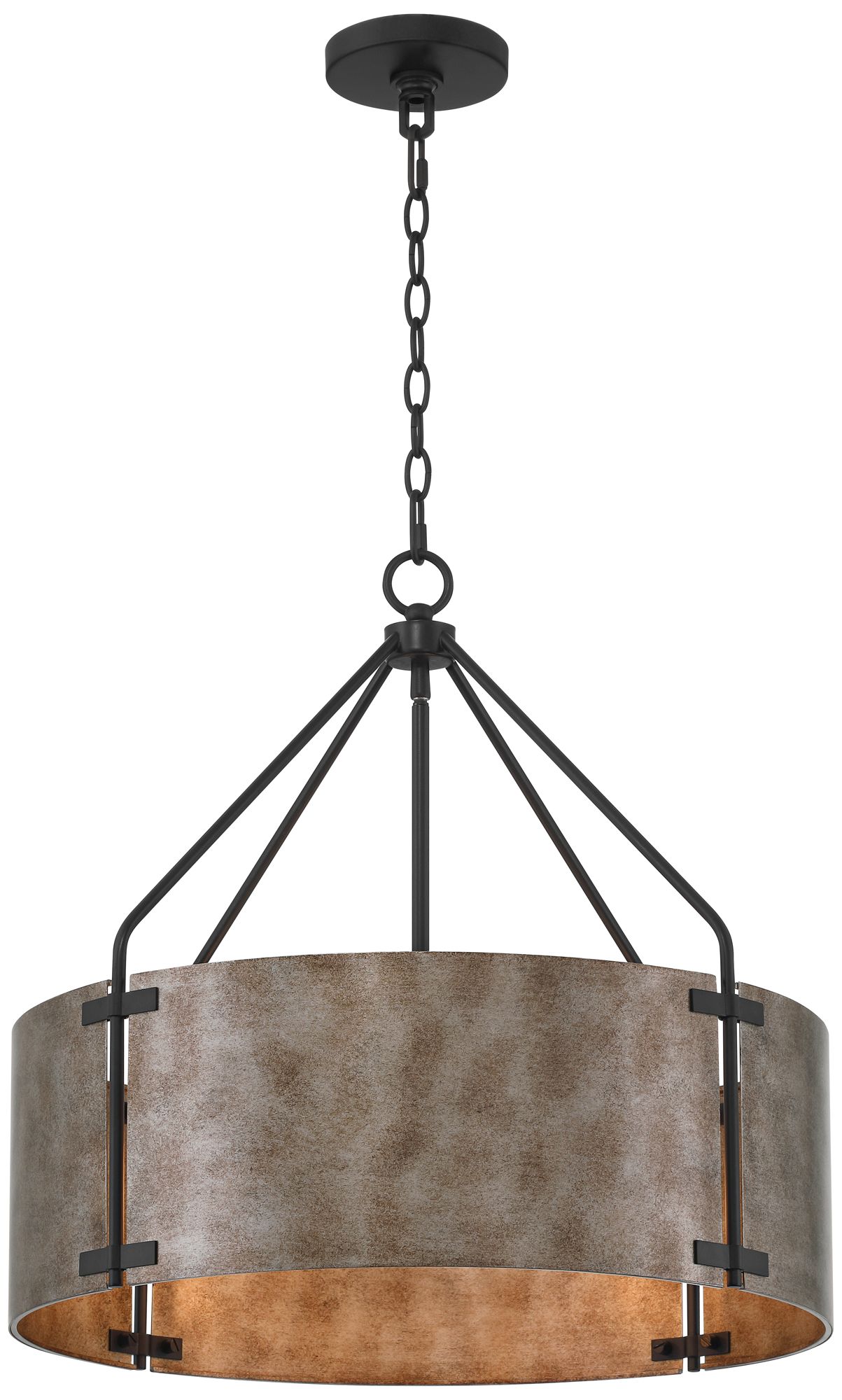 Watch A Video About the Possini Euro Julian 22 Wide Rustic Silver Metal Drum Pendant Light