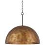 3_Possini Euro Julian 24"W Rustic Bronze 4-Light Dome Pendant