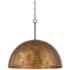 Possini Euro Julian 24"W Rustic Bronze 4-Light Dome Pendant