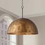 2_Possini Euro Julian 24"W Rustic Bronze 4-Light Dome Pendant