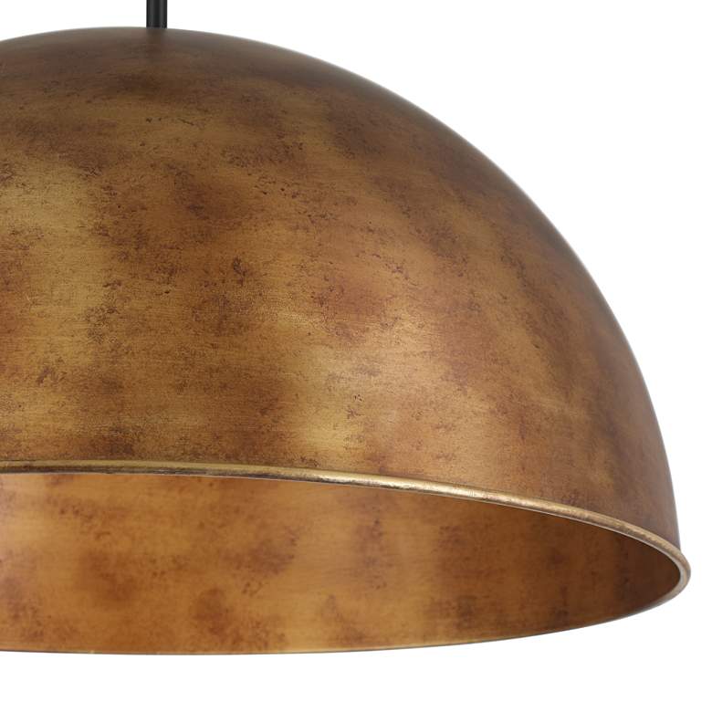 Image 3 Possini Euro Julian 24"W Rustic Bronze 4-Light Dome Pendant more views