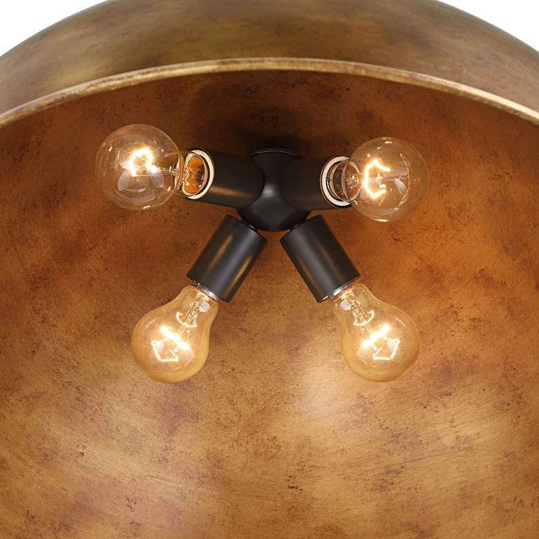 Image 4 Possini Euro Julian 24"W Rustic Bronze 4-Light Dome Pendant more views