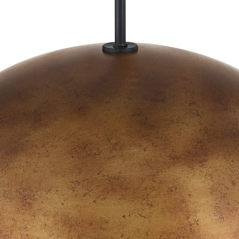Image 5 Possini Euro Julian 24"W Rustic Bronze 4-Light Dome Pendant more views
