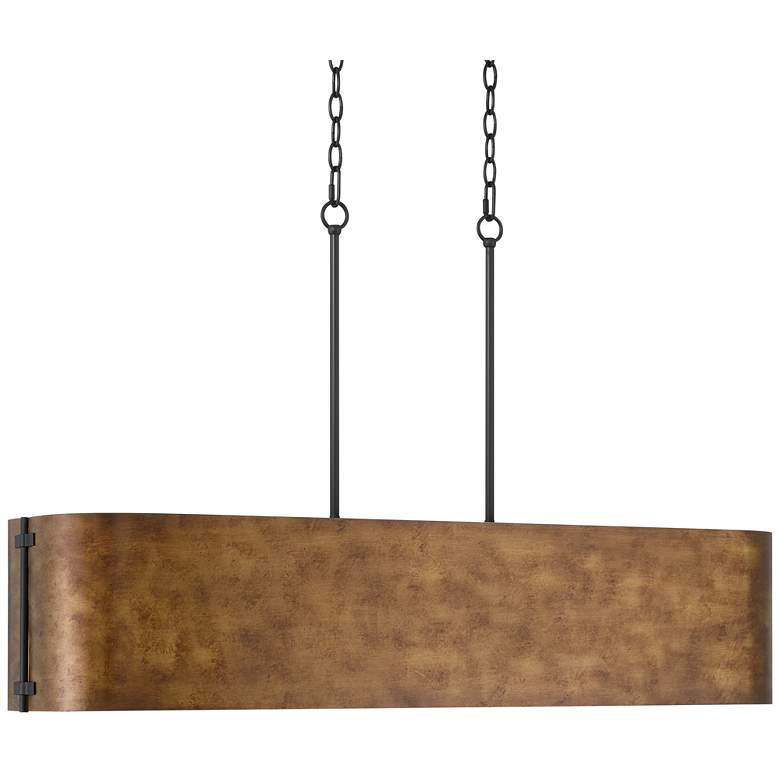 Image 3 Possini Euro Julian 41 1/2" Wide Rustic Bronze Linear Island Light