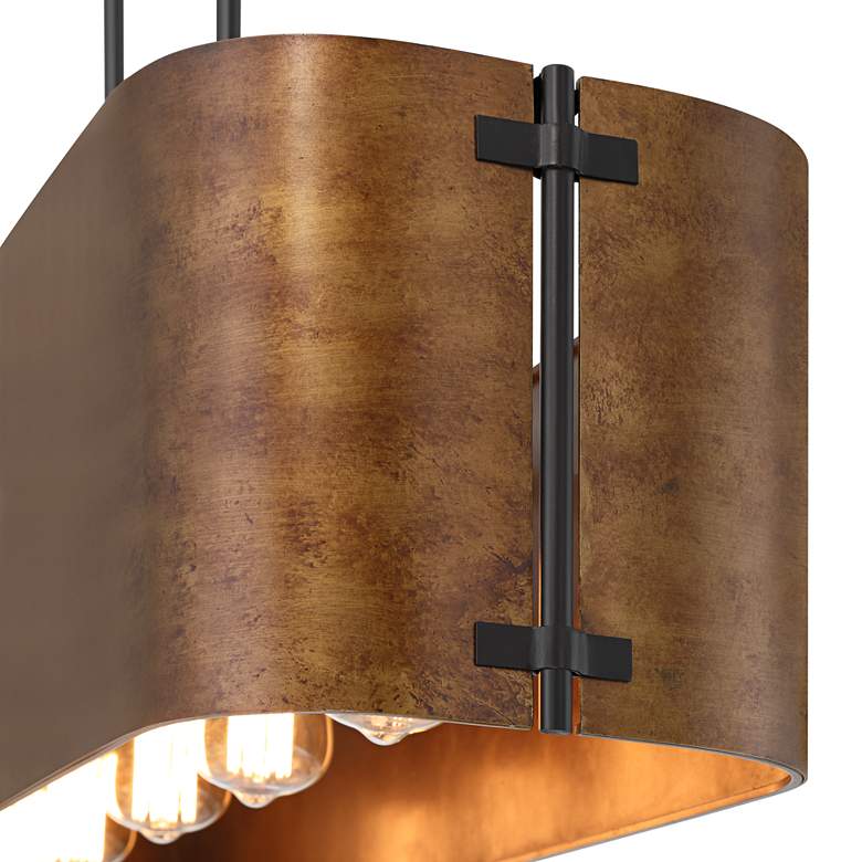 Image 4 Possini Euro Julian 41 1/2" Wide Rustic Bronze Linear Island Light more views