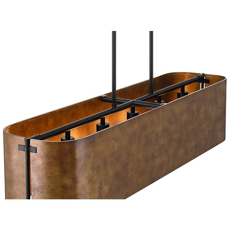 Image 6 Possini Euro Julian 41 1/2" Wide Rustic Bronze Linear Island Light more views