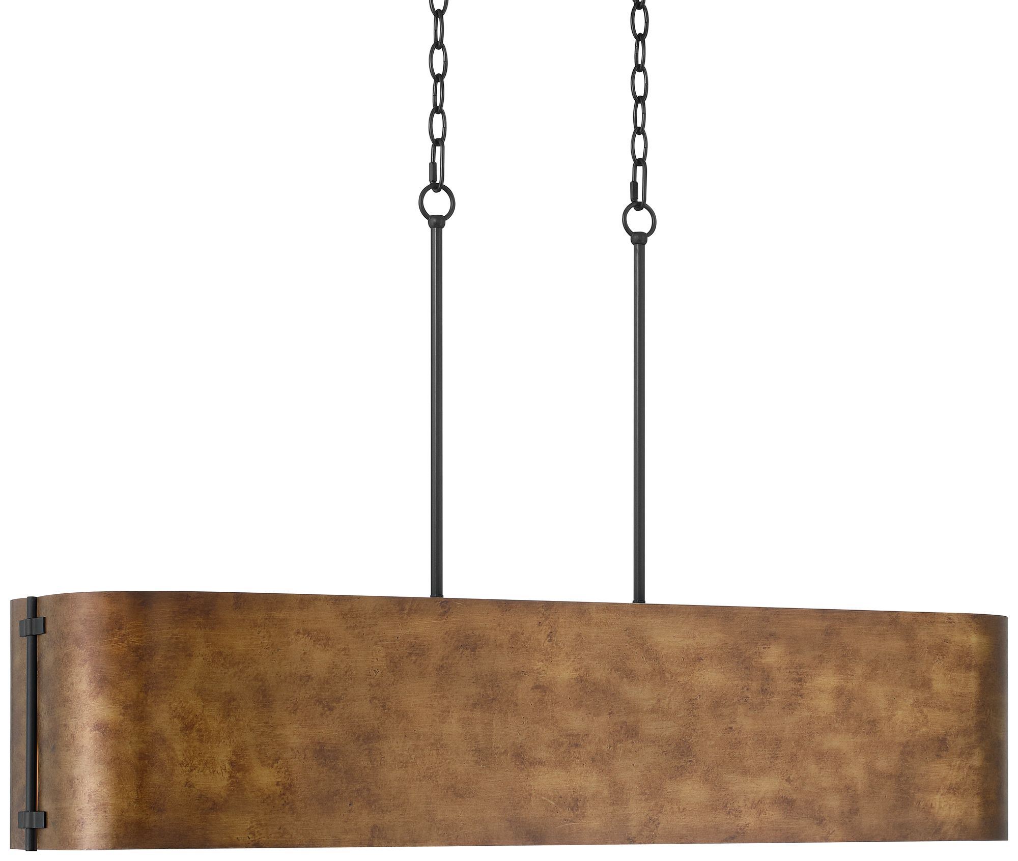 Possini Euro Julian 41 1/2" Wide Rustic Bronze Linear Island Light Image 2
