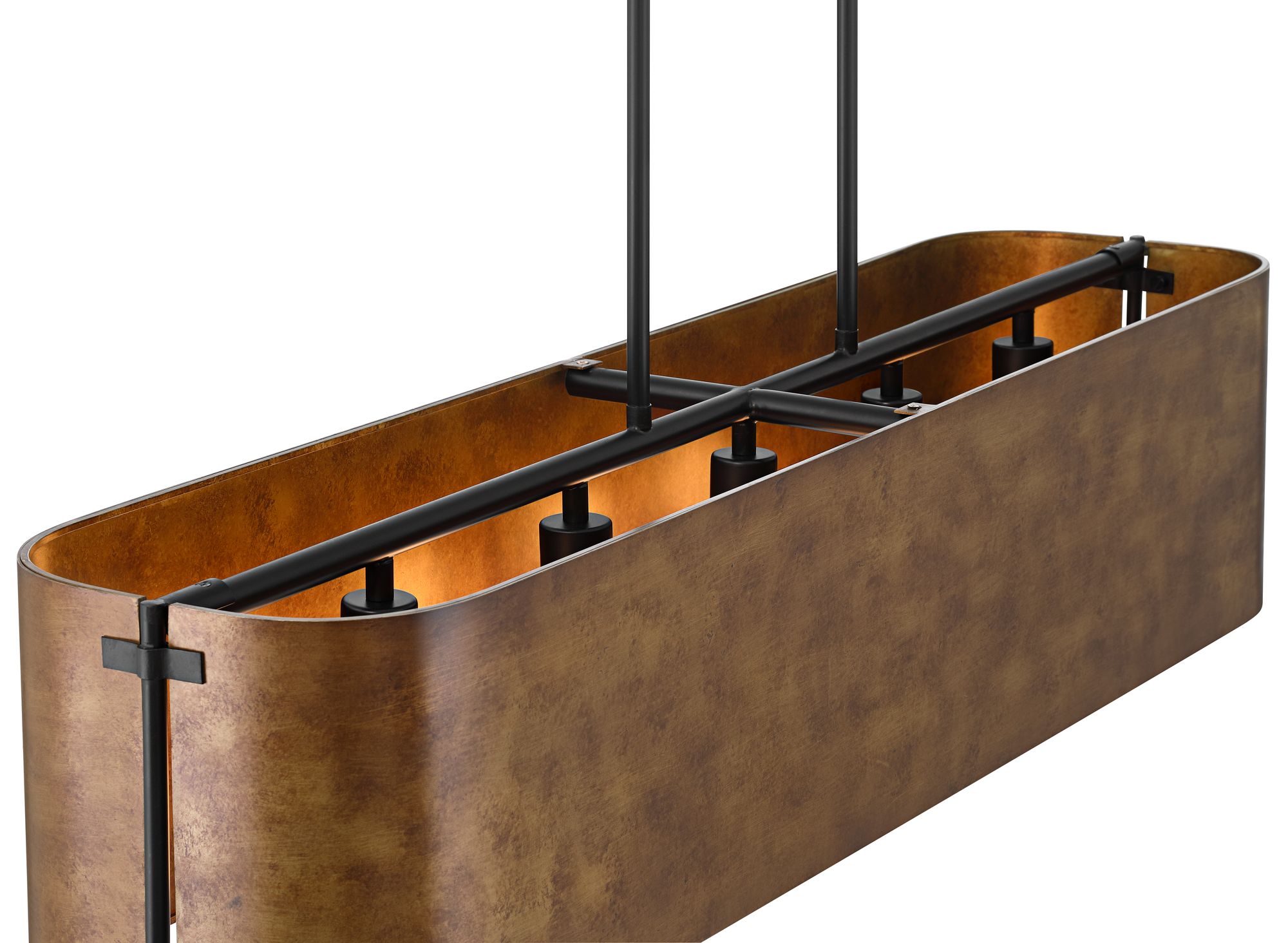 Possini Euro Julian 41 1/2" Wide Rustic Bronze Linear Island Light Image 5