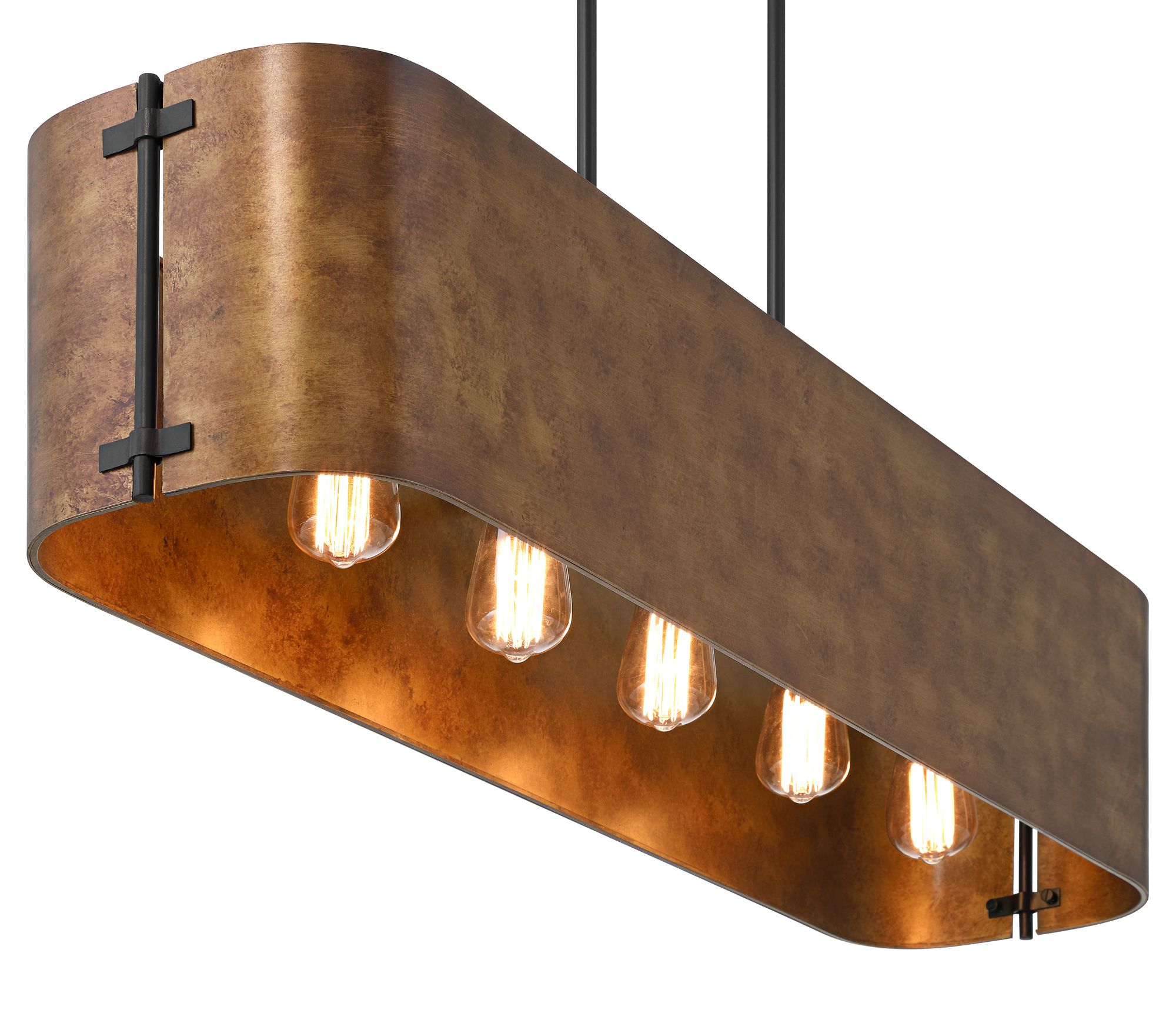 Possini Euro Julian 41 1/2" Wide Rustic Bronze Linear Island Light Image 6
