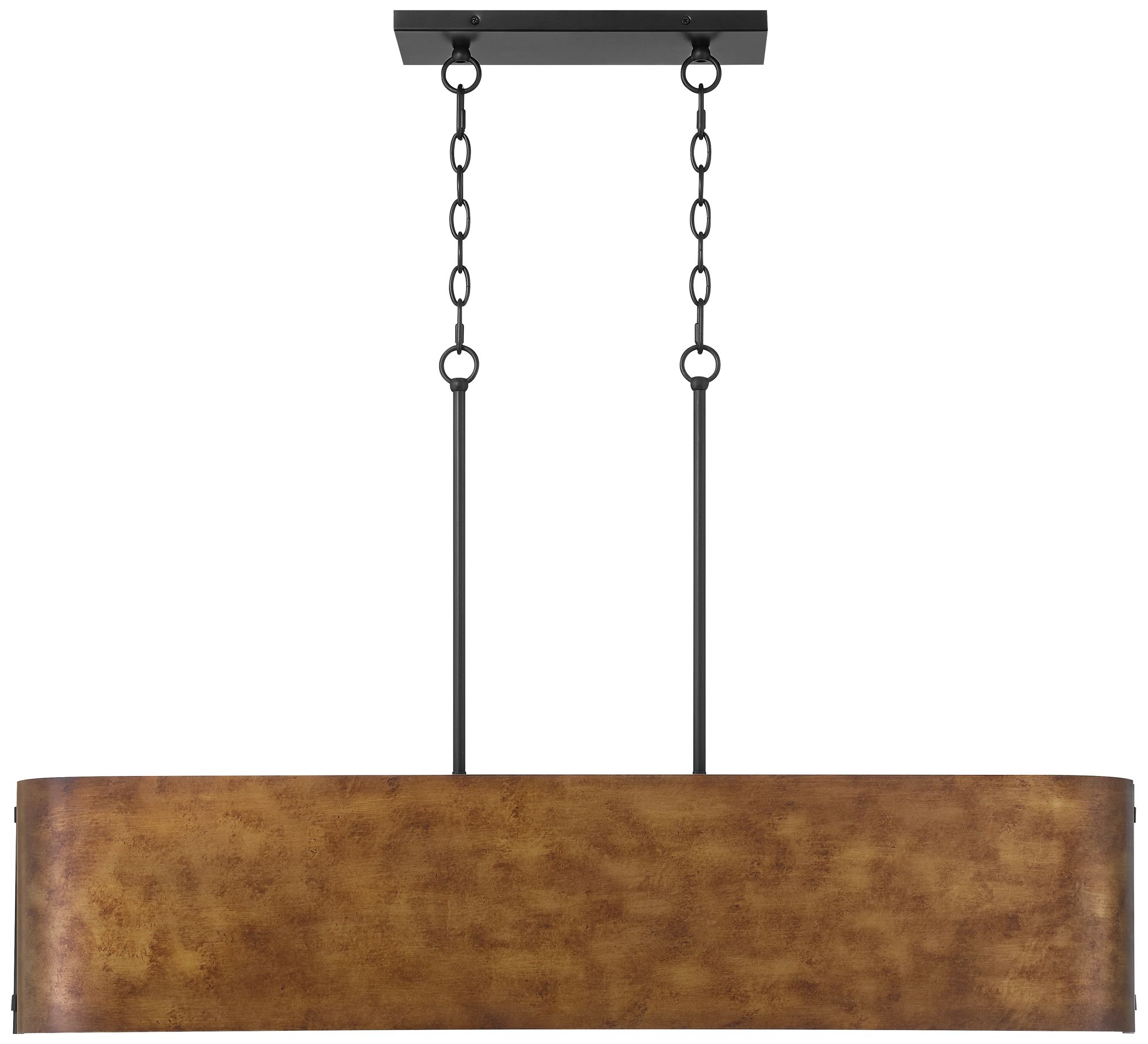 Possini Euro Julian 41 1/2" Wide Rustic Bronze Linear Island Light Image 9