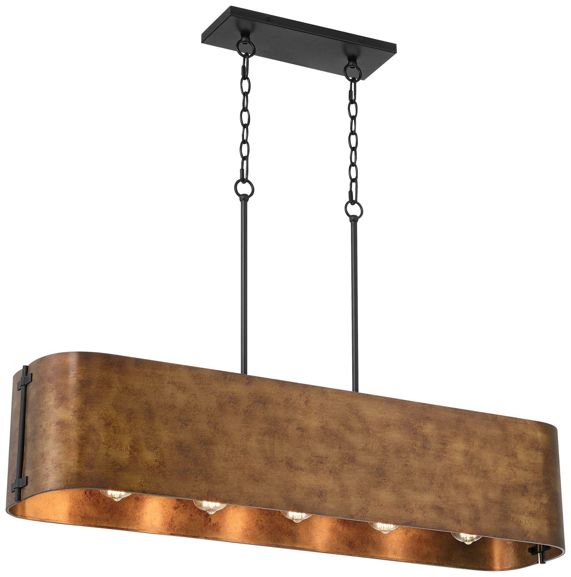 Possini Euro Julian 41 1/2" Wide Rustic Bronze Linear Island Light Image 11
