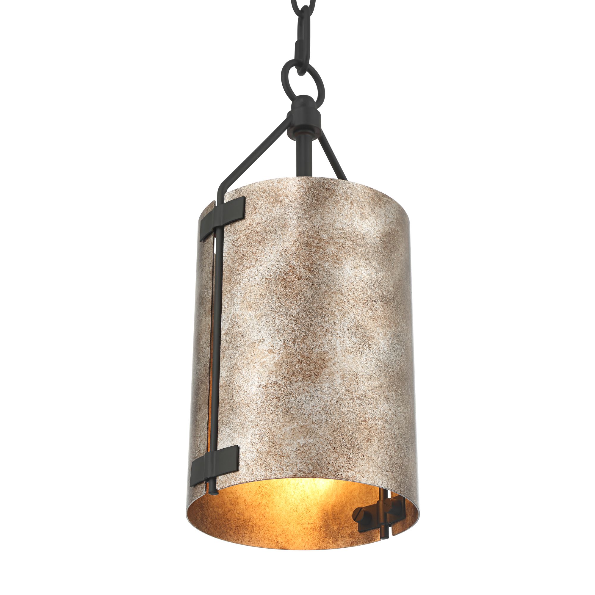 Thumbnail3 of Possini Euro Julian 5 3/4"W Rustic Silver Metal Mini Pendant Set of 2 more views