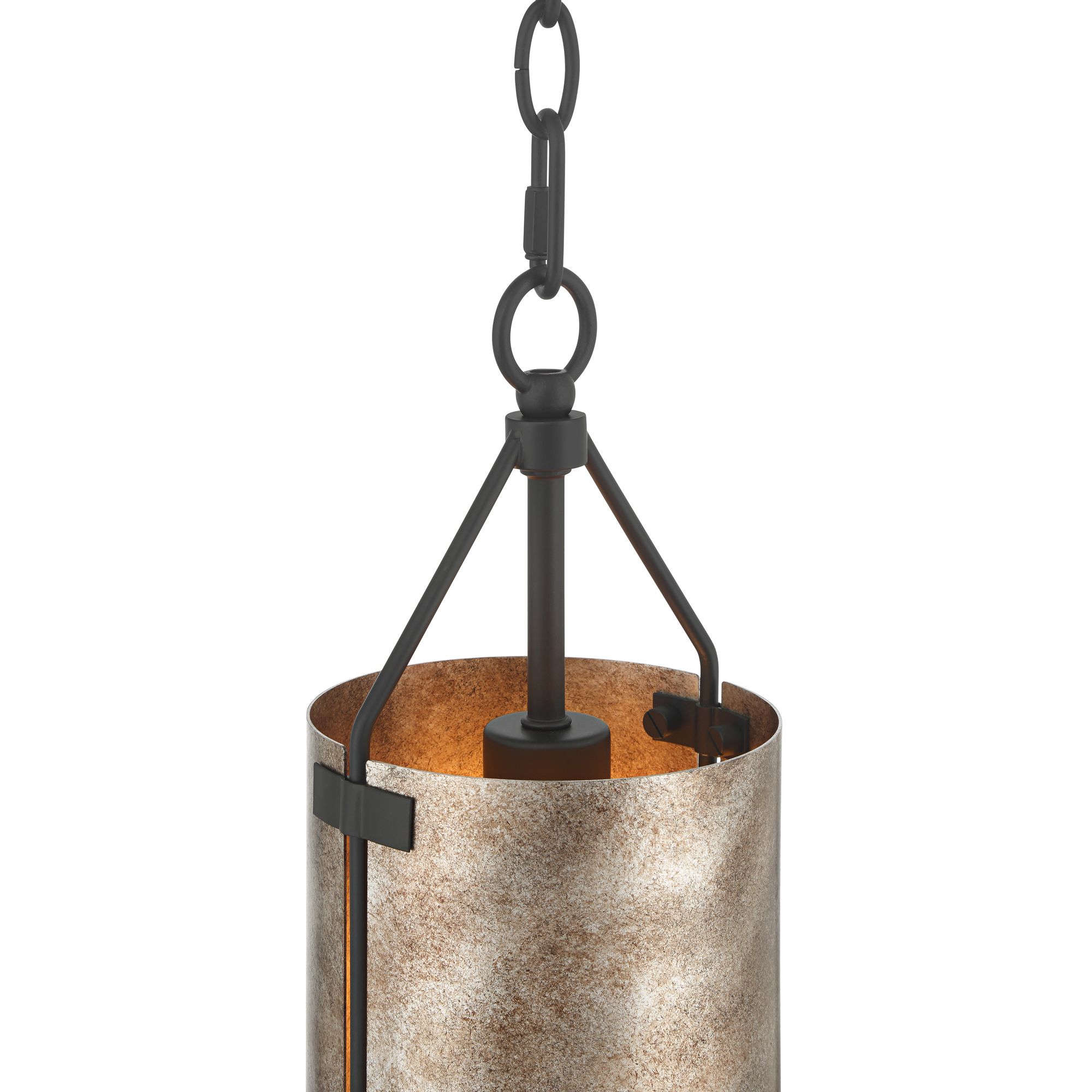 Thumbnail4 of Possini Euro Julian 5 3/4"W Rustic Silver Metal Mini Pendant Set of 2 more views