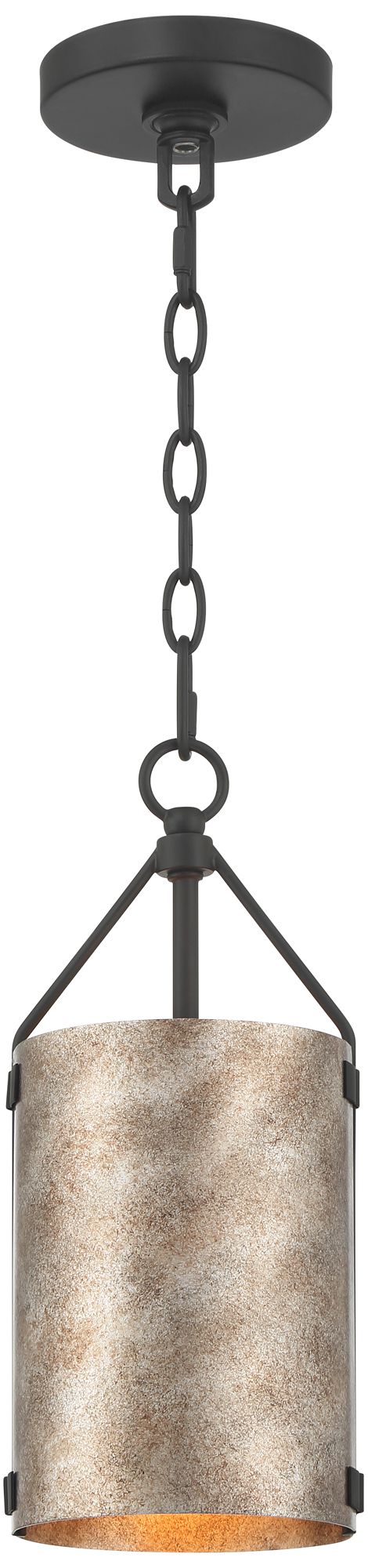 Possini Euro Julian 5 3/4"W Rustic Silver Metal Mini Pendant Set of 2