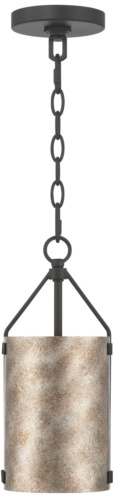 Possini Euro Julian 5 3/4"W Rustic Silver Metal Mini Pendant Set of 2