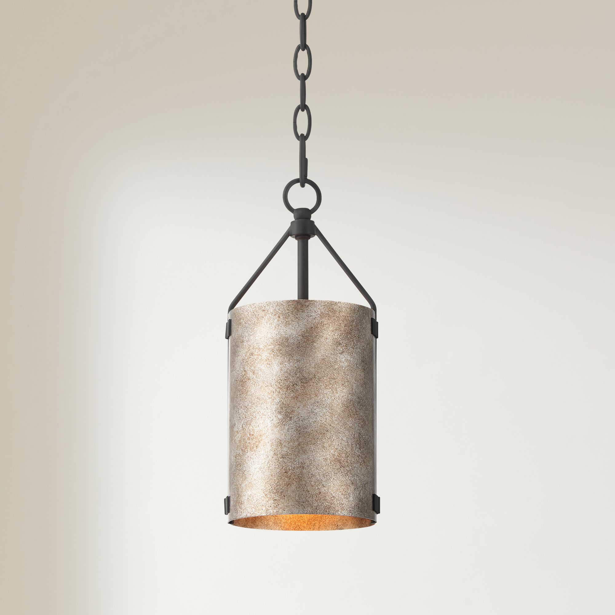 Possini Euro Julian 5 3/4"W Rustic Silver Metal Mini Pendant Set of 2