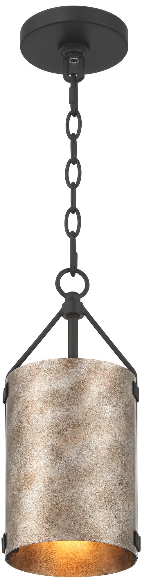 Possini Euro Julian 5 3/4"W Rustic Silver Metal Mini Pendant Set of 3 in scene