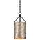 Possini Euro Julian 5 3/4"W Rustic Silver Metal Mini Pendant