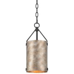 Possini Euro Julian 5 3/4"W Rustic Silver Metal Mini Pendant