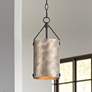 1_Possini Euro Julian 5 3/4"W Rustic Silver Metal Mini Pendant