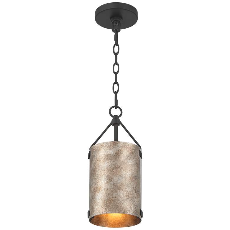 Image 7 Possini Euro Julian 5 3/4"W Rustic Silver Metal Mini Pendant more views