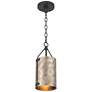 Possini Euro Julian 5 3/4"W Rustic Silver Metal Mini Pendant