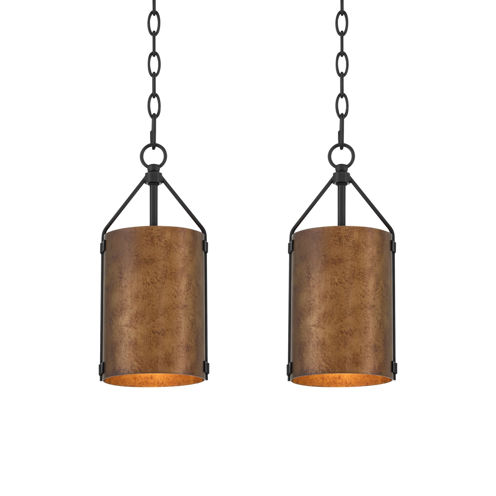 Thumbnail2 of Possini Euro Julian 6" Wide Rustic Bronze Mini Pendant Set of 2