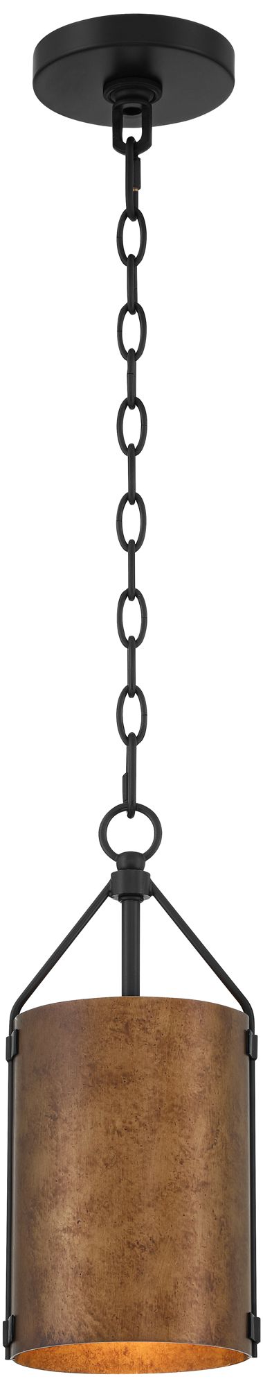 Possini Euro Julian 6" Wide Rustic Bronze Mini Pendant Set of 2