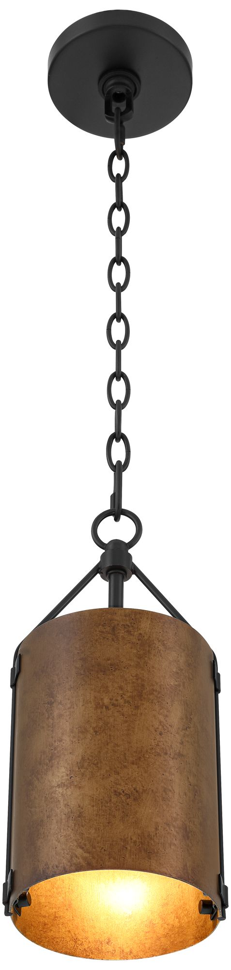 Possini Euro Julian 6" Wide Rustic Bronze Mini Pendant Set of 2