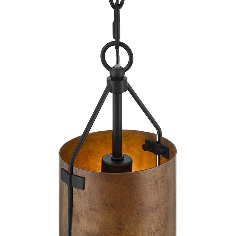 Image 4 Possini Euro Julian 6" Wide Rustic Bronze Mini Pendant more views
