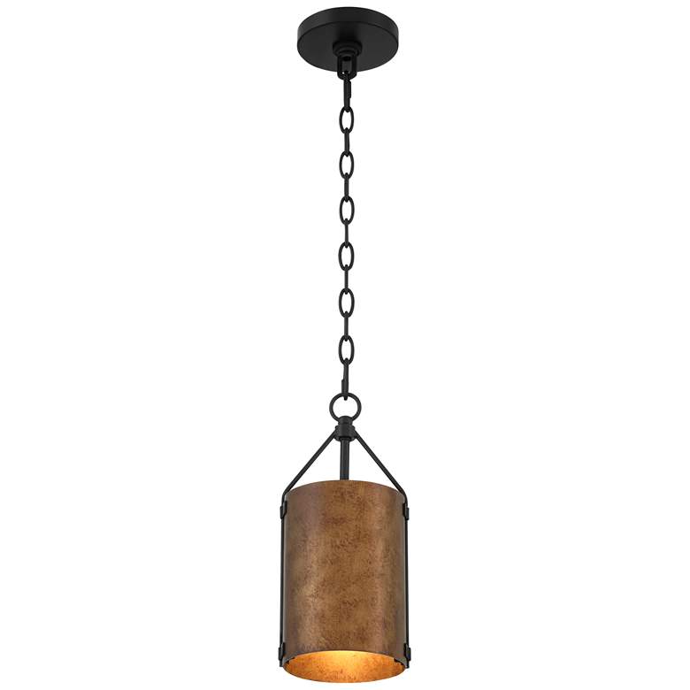 Image 6 Possini Euro Julian 6" Wide Rustic Bronze Mini Pendant more views
