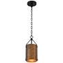 6_Possini Euro Julian 6" Wide Rustic Bronze Mini Pendant more views