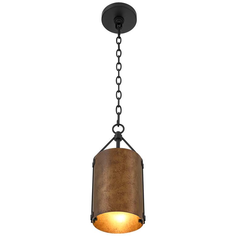Image 7 Possini Euro Julian 6" Wide Rustic Bronze Mini Pendant more views
