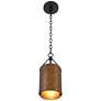 7_Possini Euro Julian 6" Wide Rustic Bronze Mini Pendant more views