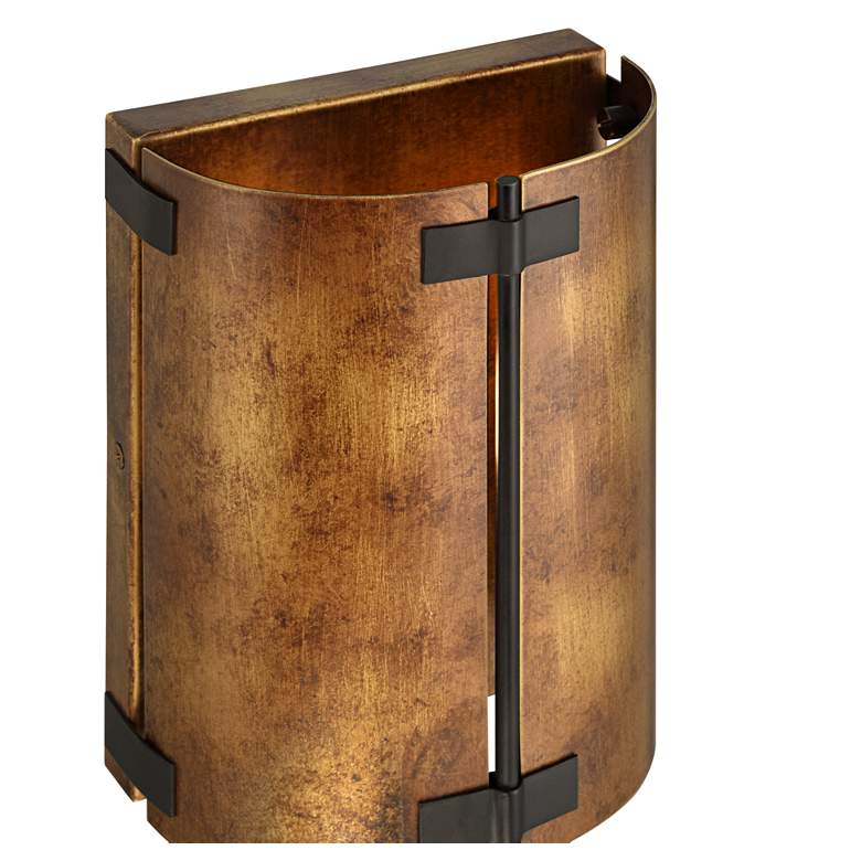 Image 3 Possini Euro Julian 8 1/4"H Rustic Bronze Metal Wall Sconce Set of 2 more views