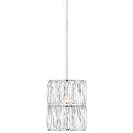 Image3 of Possini Euro Juliette 7 3/4" Modern Chrome and Crystal Mini Pendant
