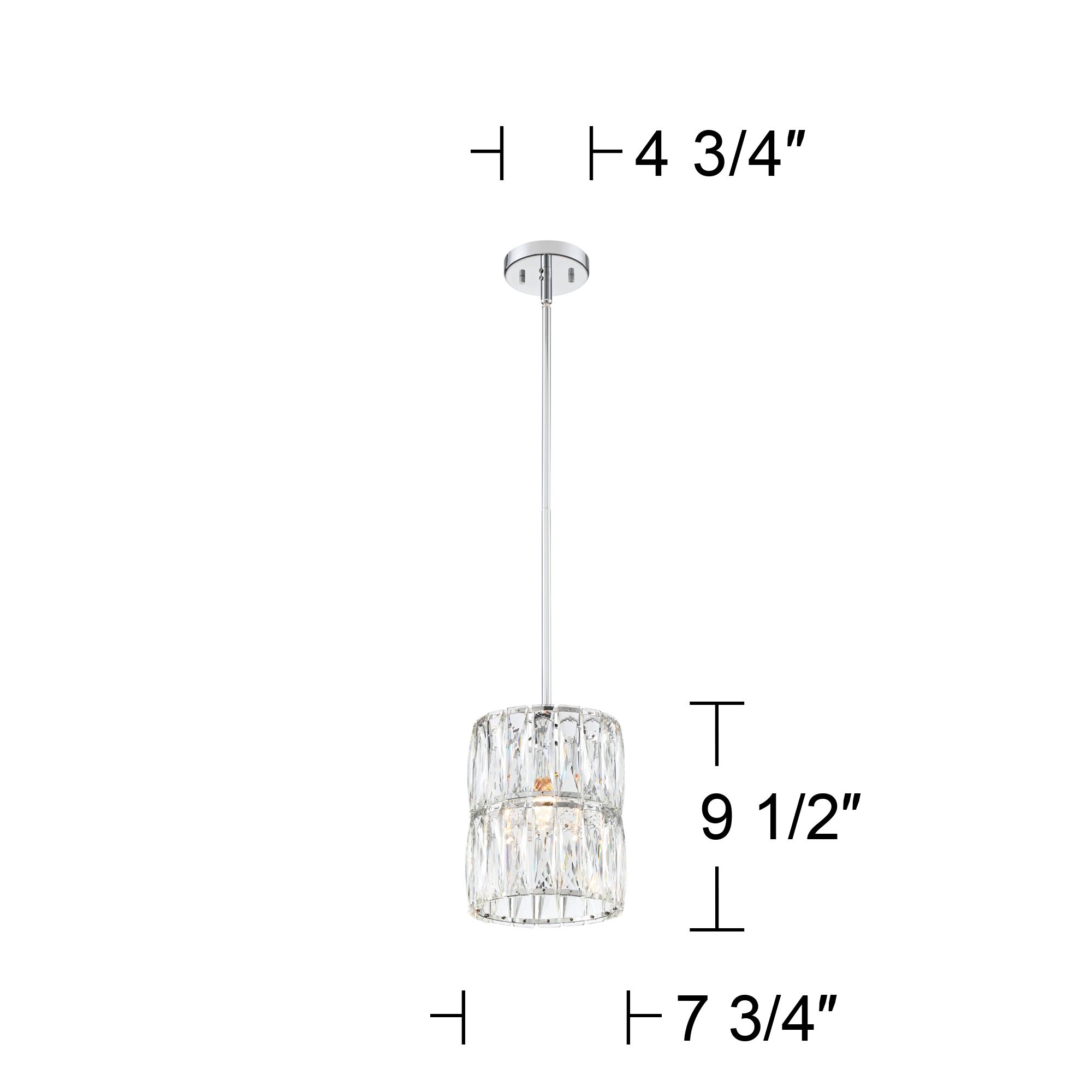 Watch A Video About the Possini Euro Juliette Modern Chrome and Crystal Mini Pendant