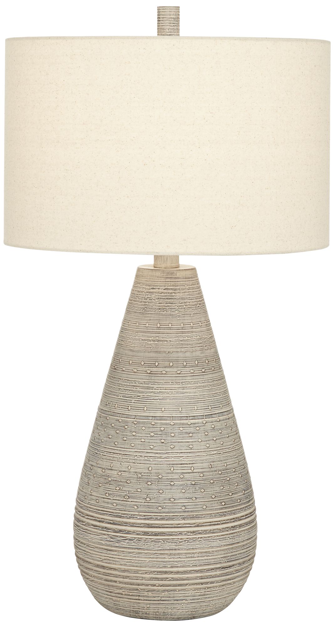 Image 3 Possini Euro Julio 30" High Natural Gray Modern Vase Table Lamp