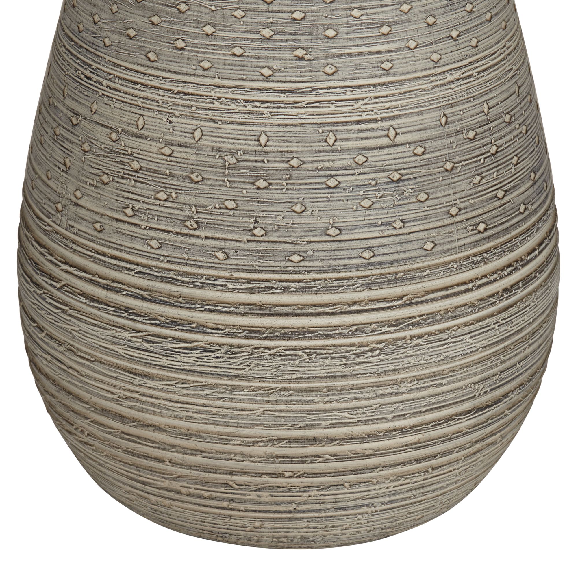 Image 7 Possini Euro Julio 30" High Natural Gray Modern Vase Table Lamp more views