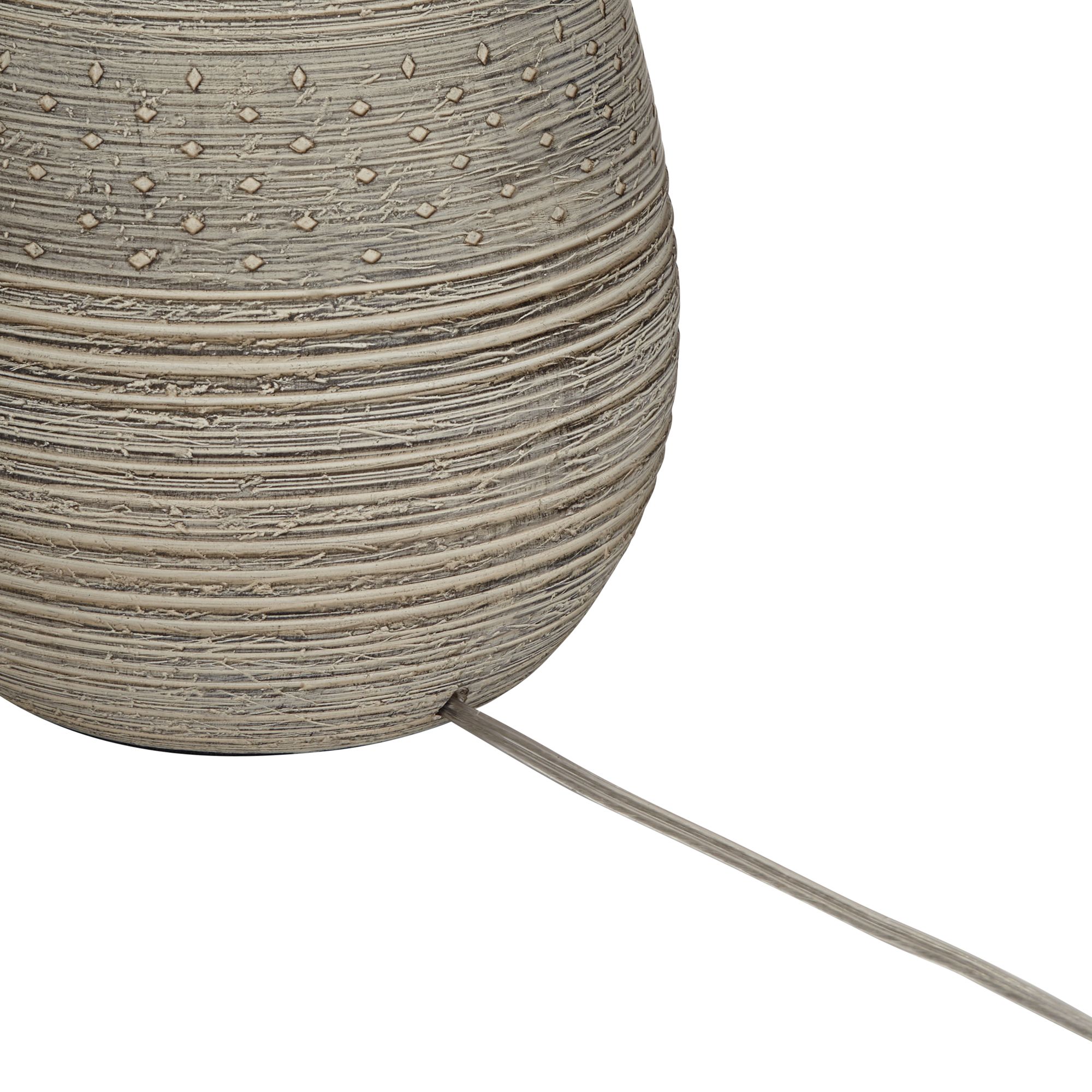Possini Euro Julio 30" High Natural Gray Modern Vase Table Lamp in scene